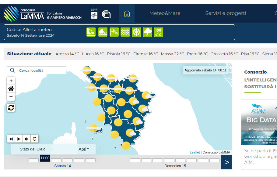 Meteo Toscana Consorzio laMMA